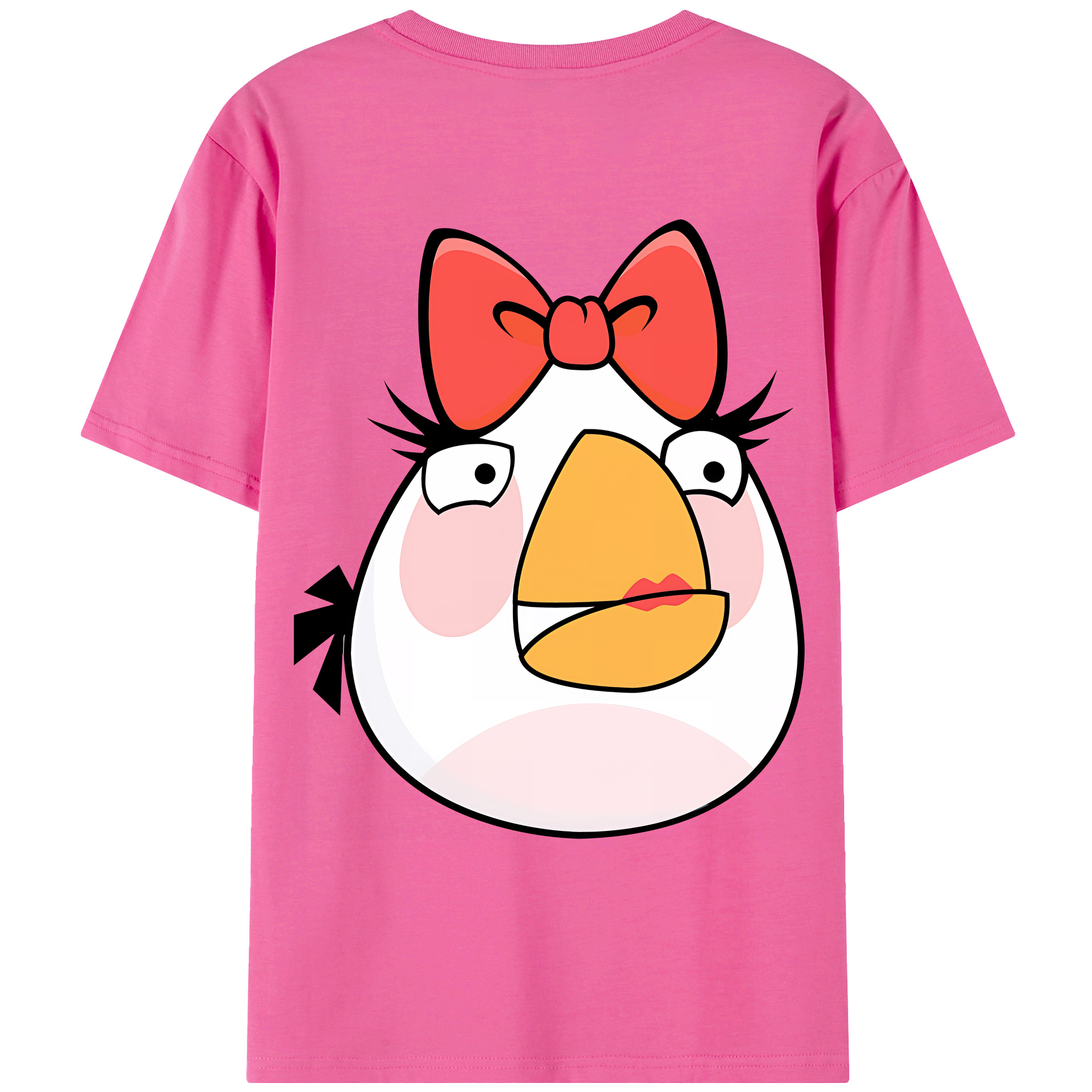 （画像用） Angry Birds アングリーバード レディース半袖Tシャツ(バックプリント)